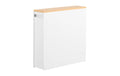 Yamazaki Nischenregal Tower Weiss 56 x 55 cm Metall, Mitteldichte Holzfaserplatte (MDF)