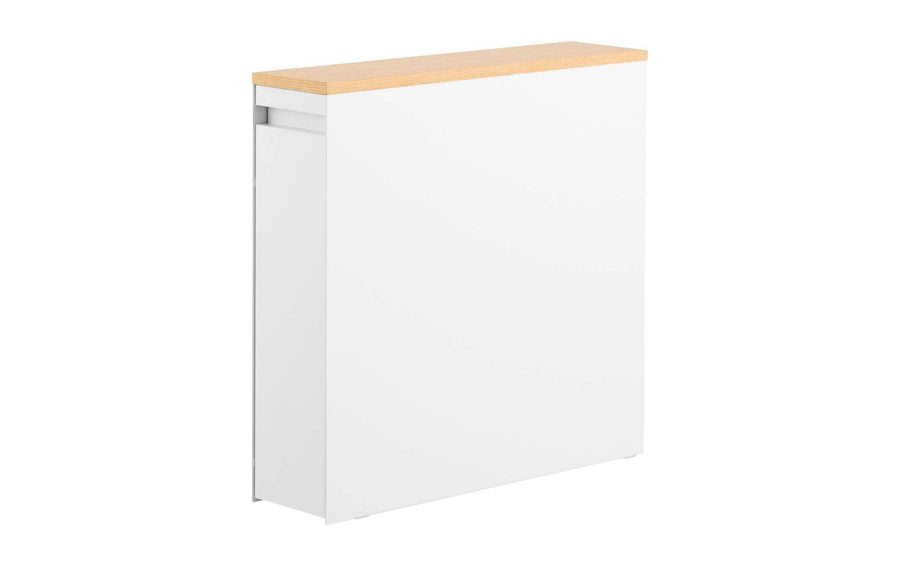 Yamazaki Nischenregal Tower Weiss 56 x 55 cm Metall, Mitteldichte Holzfaserplatte (MDF)
