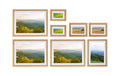 COCON, Bilderrahmen 8er-Set, Nature MDF, Kunststoff Abdeckung