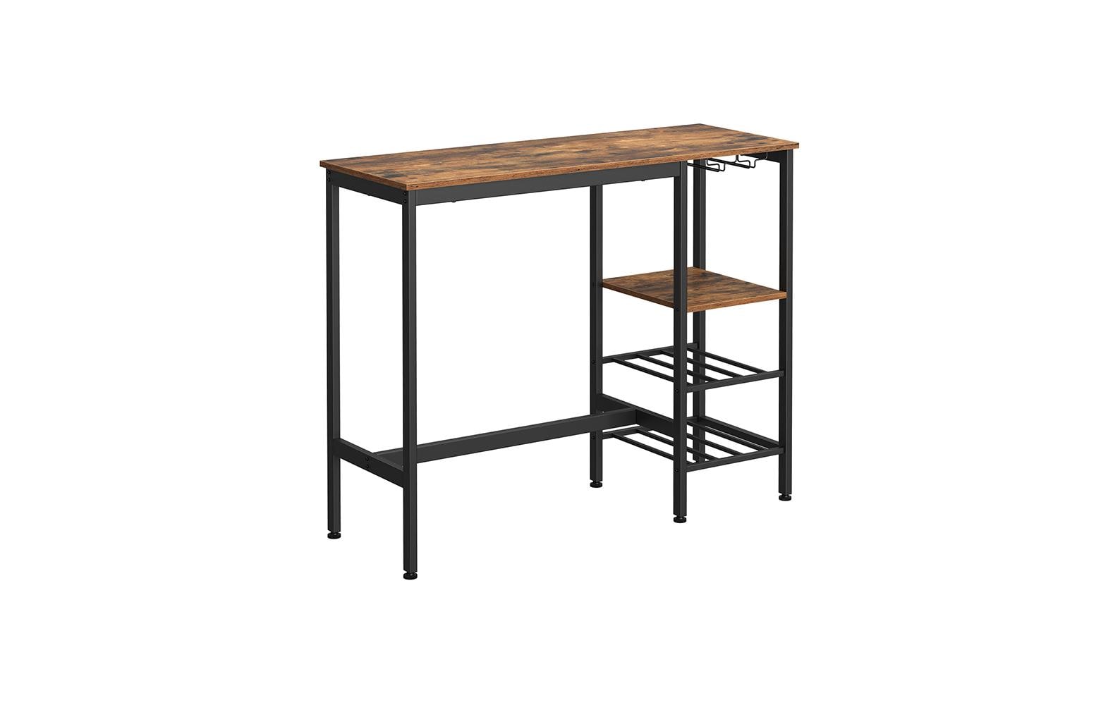 Vasagle Bartisch Industrial Braun-Schwarz Schwarz/Braun