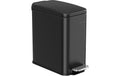 Songmics Treteimer 5 Liter, Schwarz 29x14.5x29.5 cm, Stahl, Kunststoff