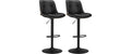 VASAGLE Barhocker 2er Set 48 x 90 cm/112 cm, Schwarz