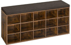 VASAGLE Schuhschrank mit Polster 105 x 48 cm, Weiss