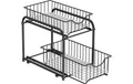 Songmics Küchenregal Organizer, 2 Schublade Schwarz