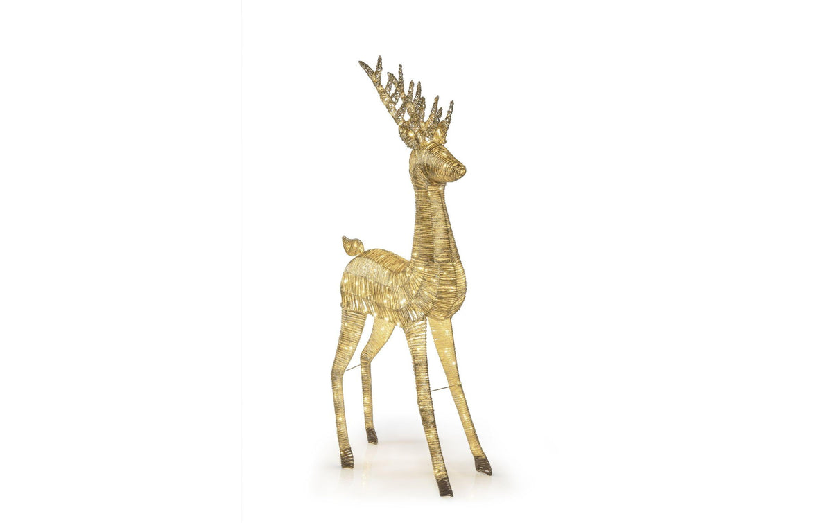 LED Figuren Goldenes Rentier 180 cm 225LED WW