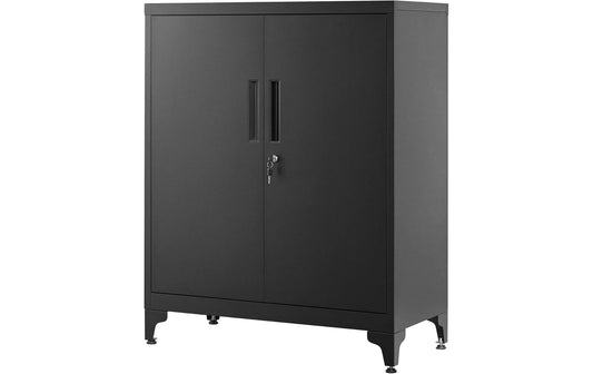 Songmics Aktenschrank schwarz 80x40x90cm