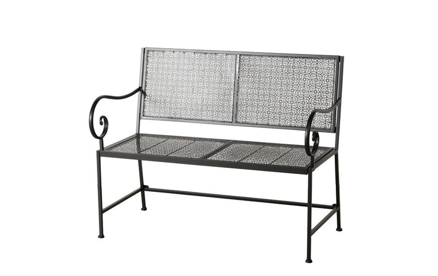 Boltze Gartenbank Marisa Metall langlebig 60 x 112 cm Garteneinrichtung Boltze
