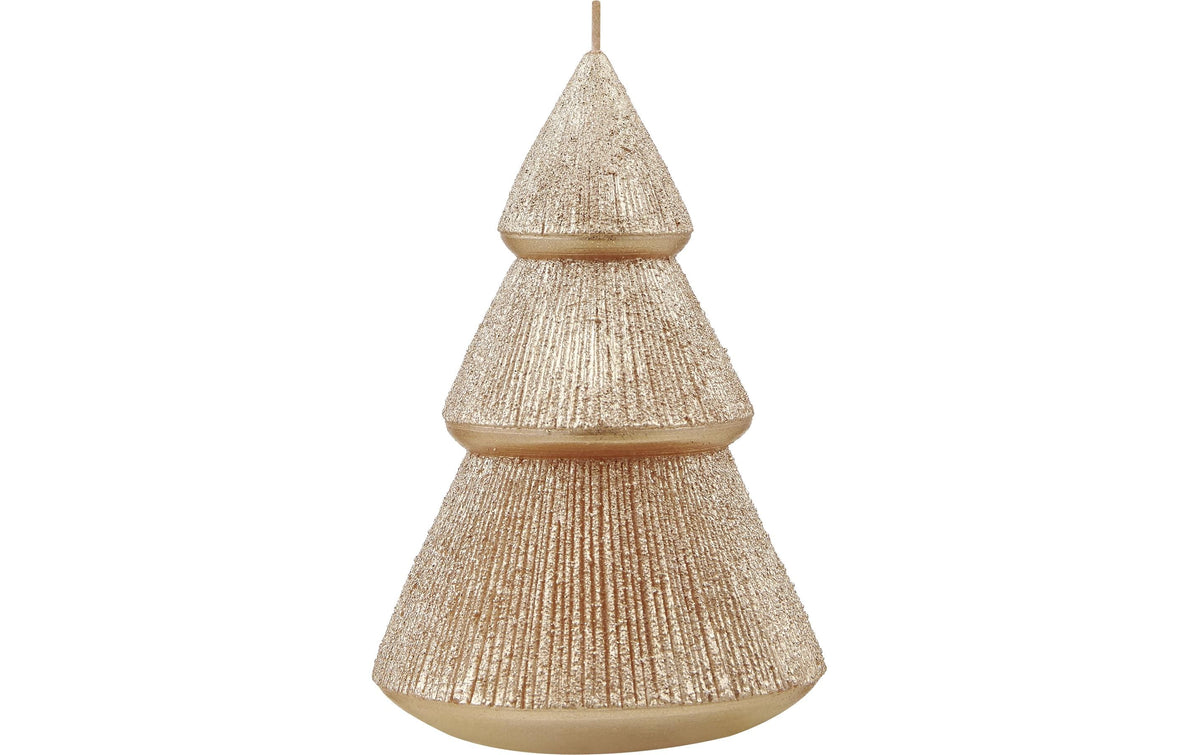 Weihnachtskerze Tanne Balezze Grau 13.5 cm