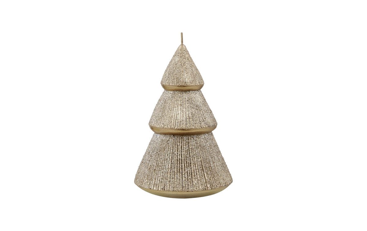 Weihnachtskerze Tanne Balezze Grau 13.5 cm