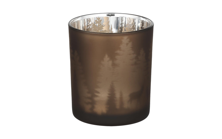 EGLO Winterlandschaft Lukut 8 cm Dunkelbraun, Glas