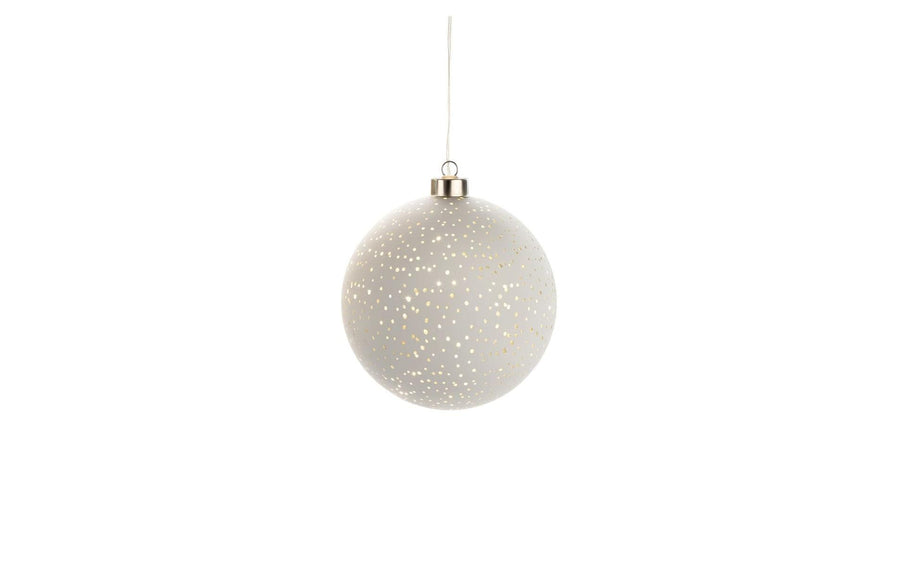 STT Hänger Glamour Ball L, Ø 15 cm, Weiss