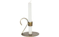 CHALET Kerzenhalter Naujan 11 cm, Antikes Gold