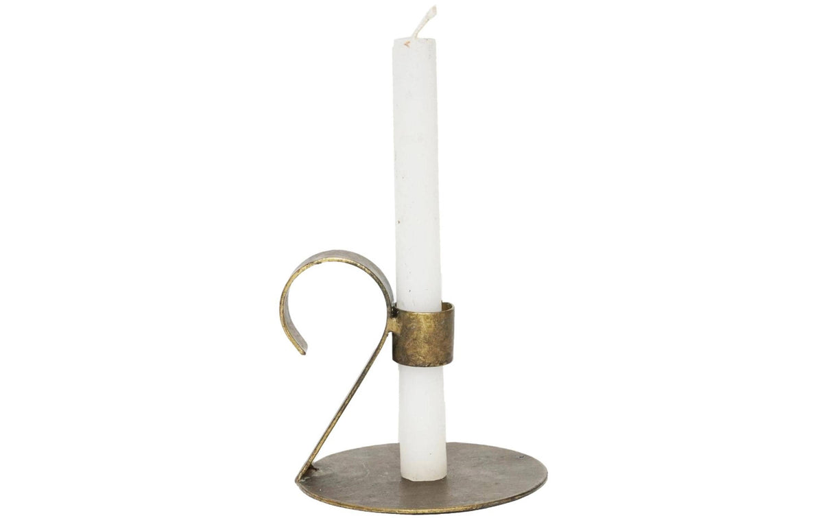 CHALET Kerzenhalter Naujan 11 cm, Antikes Gold