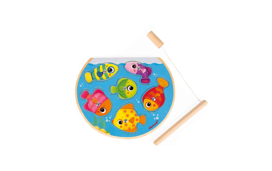 Janod Holzpuzzle Angeln im Fischglas