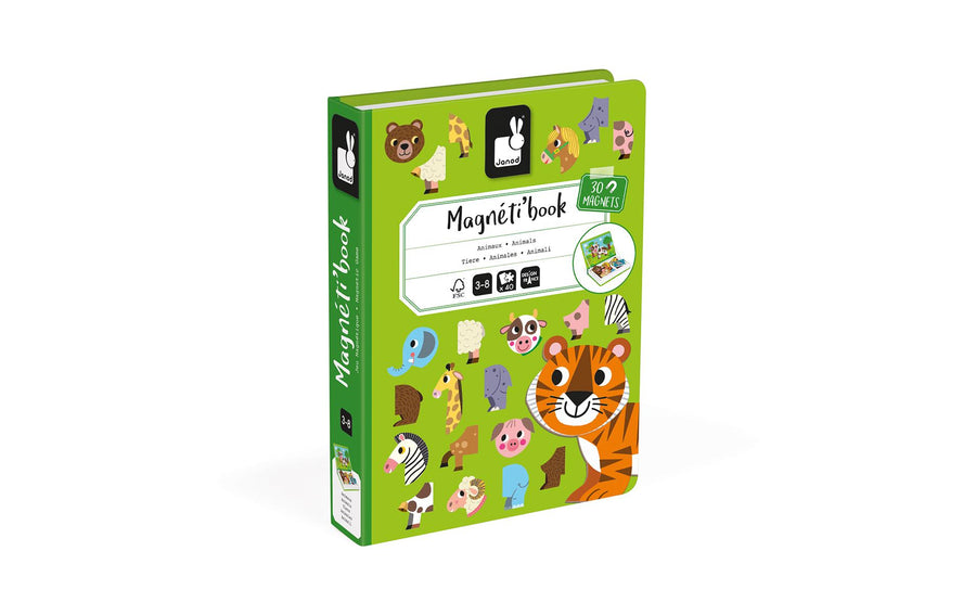 Janod Beschäftigungsspielzeug Magnetbuch Tiere