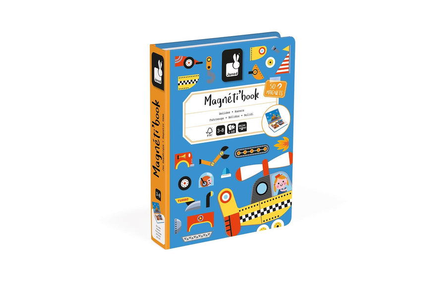 Janod Beschäftigungsspielzeug Magnetbuch Fahrzeuge