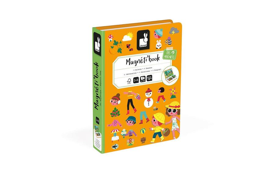 Janod Beschäftigungsspielzeug Magnetbuch 4 Jahreszeiten
