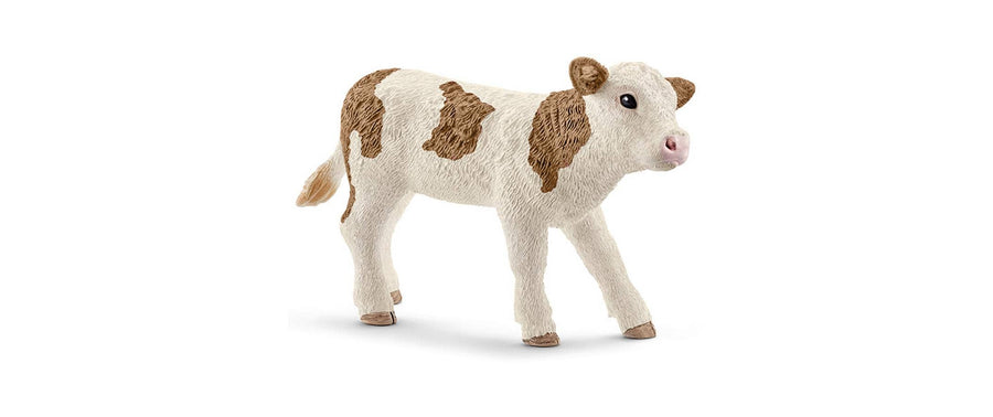 Schleich Spielzeugfigur Farm World Fleckvieh-Kalb
