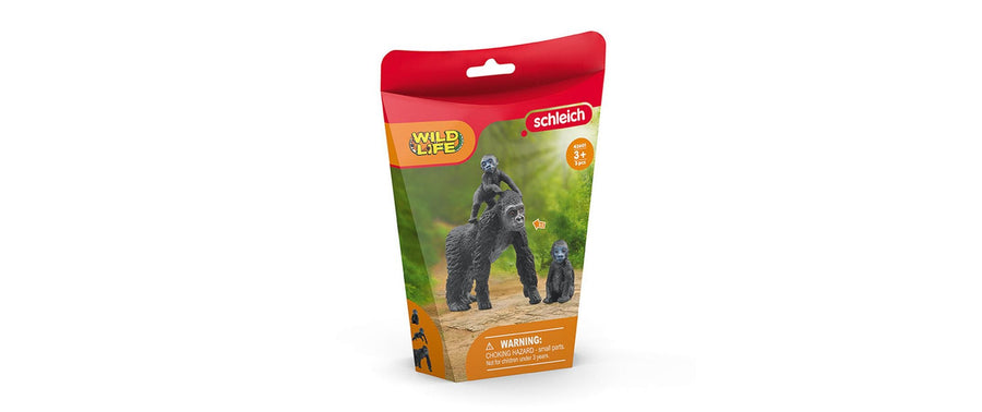 Schleich Spielfigurenset Wild Life Flachland Gorilla Familie
