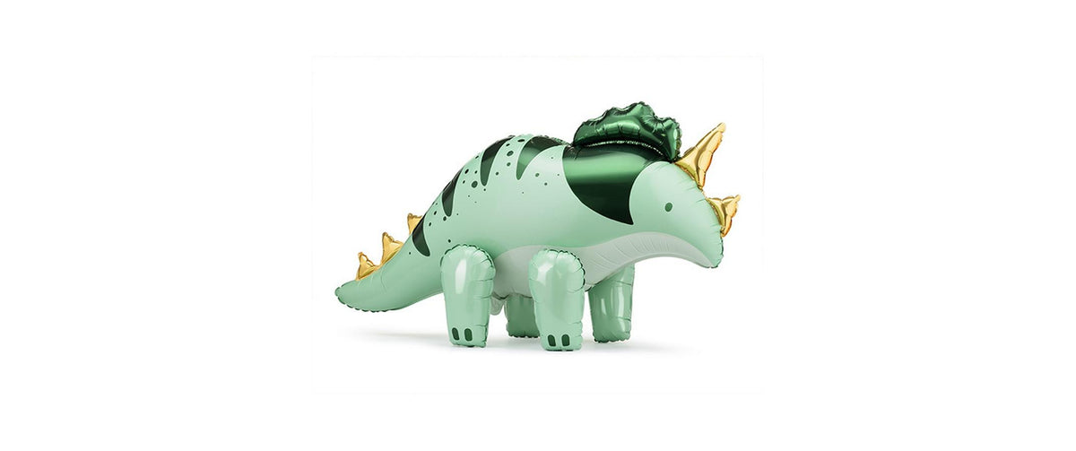 Partydeco Folienballon Triceratops 101 x 60.5 cm, Grün