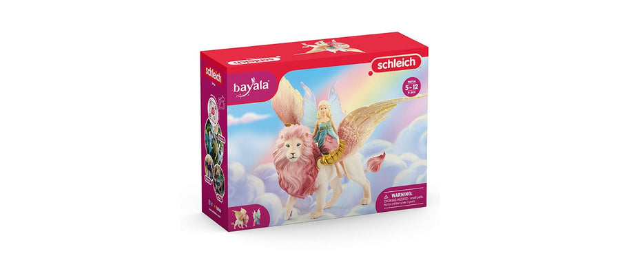 Schleich Spielfigurenset bayala Elfe auf geflügeltem Löwe