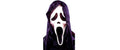 Amscan Maske Halloween Screammaske mit Tuch, Gummi