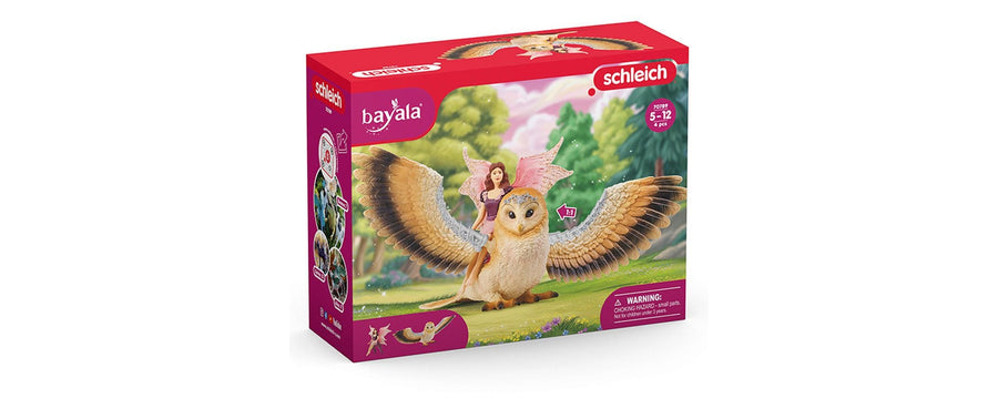 Schleich Spielfigurenset bayala Elfe auf Glitzer-Eule