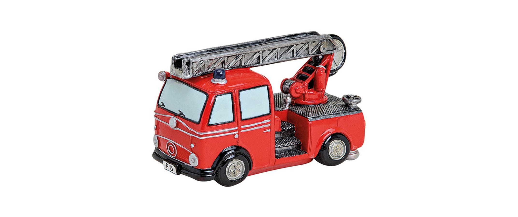 G. Wurm Spardose Feuerwehrwagen 8 x 16 x 10 cm