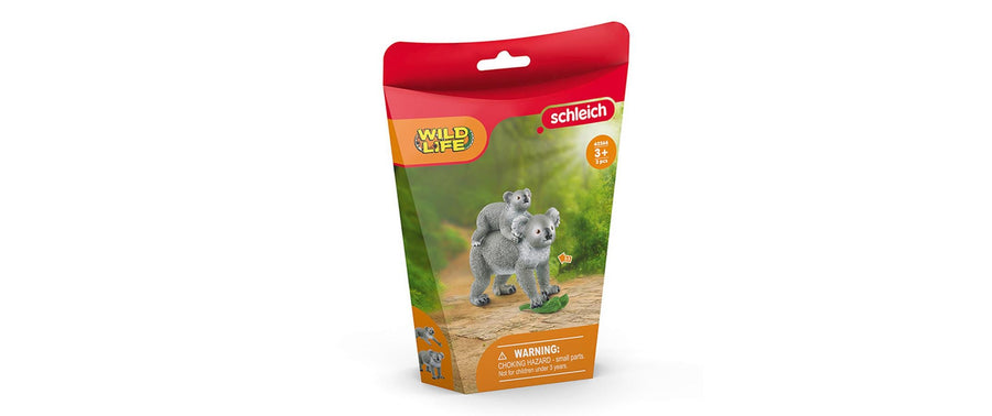 Schleich Spielzeugfigur Wild Life Koala Mutter mit Baby