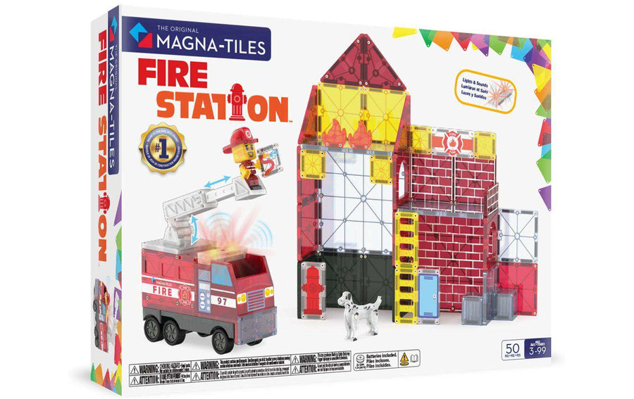 Magna-Tiles Fire Station 50 Teile
