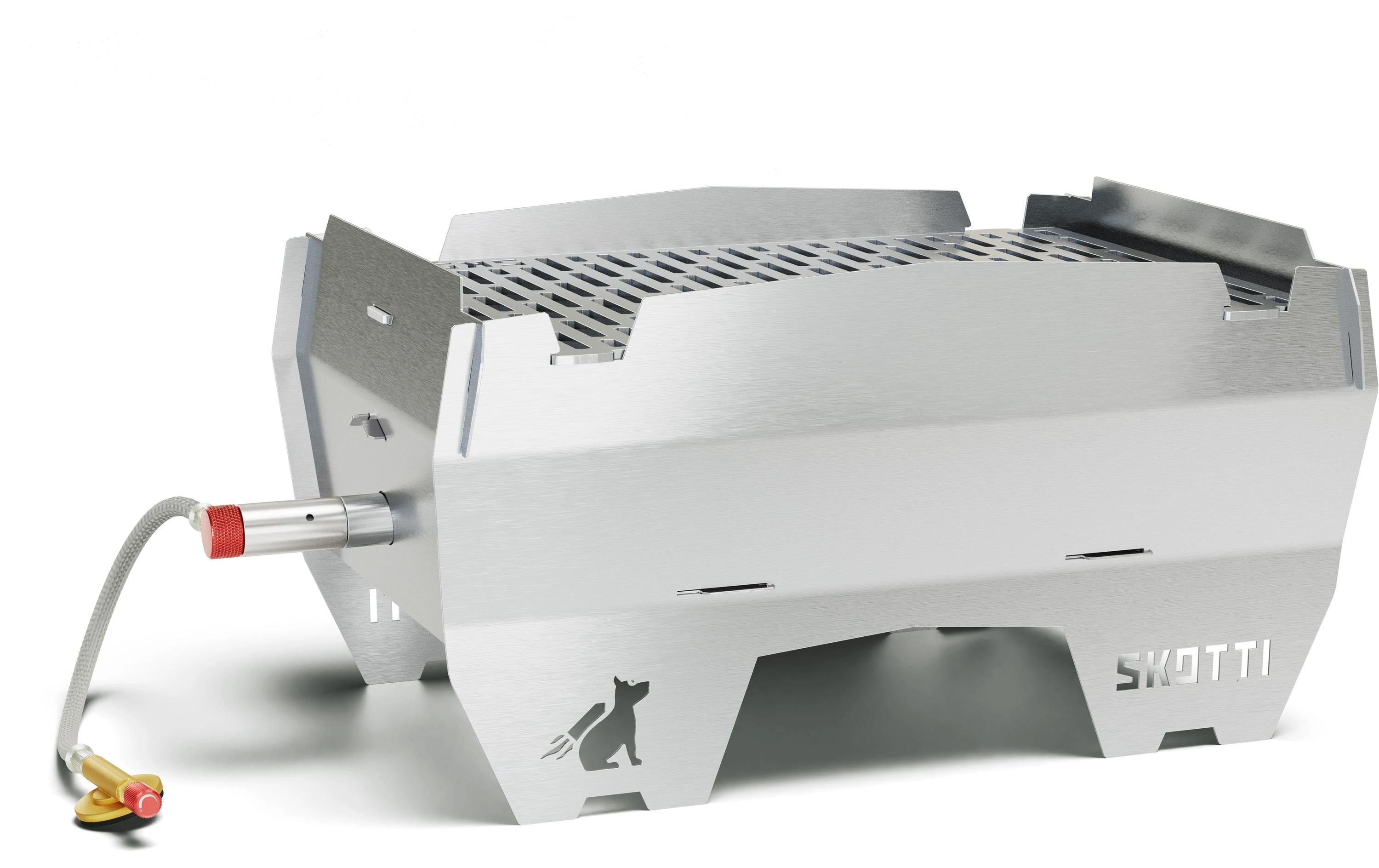 SKOTTI GRILL Gasgrill Edelstahl Silber kompakt Grills & Feuerstellen Skotti