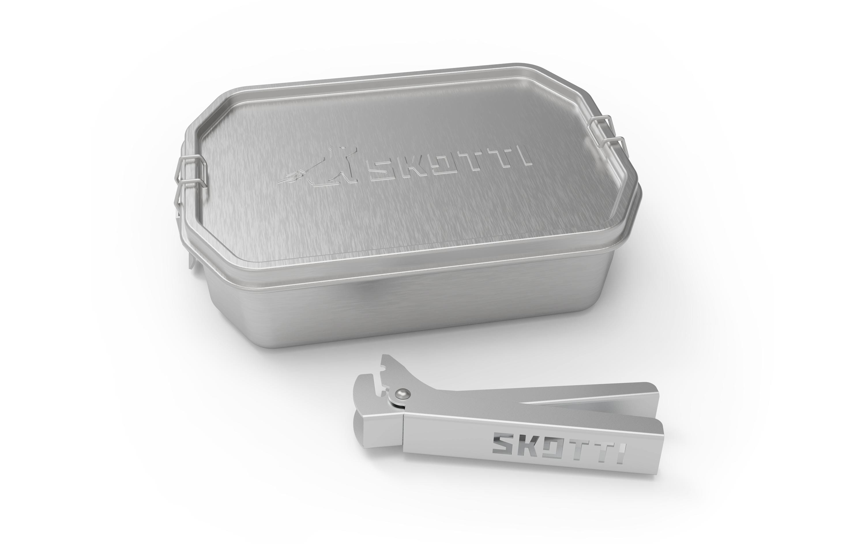 SKOTTI BOKS Edelstahl Grill- und Backzubehör 1L wiederverwendbar Grills & Feuerstellen Skotti