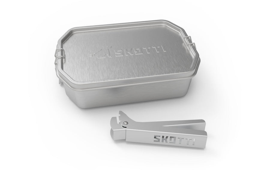 SKOTTI BOKS Edelstahl Grill- und Backzubehör 1L wiederverwendbar Grills & Feuerstellen Skotti