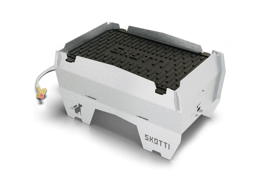 SKOTTI KAST Grillplatte Gusseisen eckig für Braten Grills & Feuerstellen Skotti