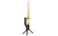 Gardenflare Feuerrohr Ambiente aus Borosilikatglas Schwarz 130 cm Grills & Feuerstellen Gardenflare