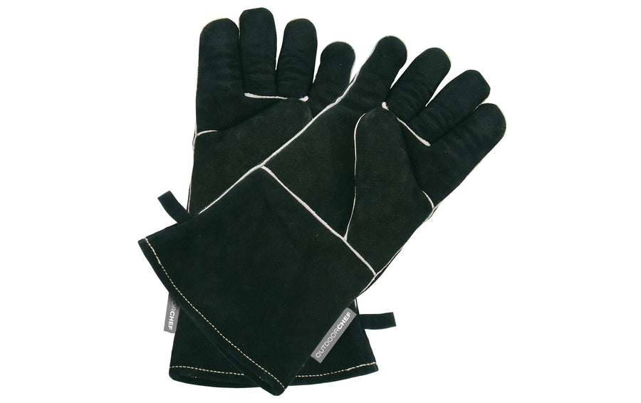 Outdoorchef Lederhandschuhe Schwarz Hitzeschutz Größe L Grills & Feuerstellen Outdoorchef