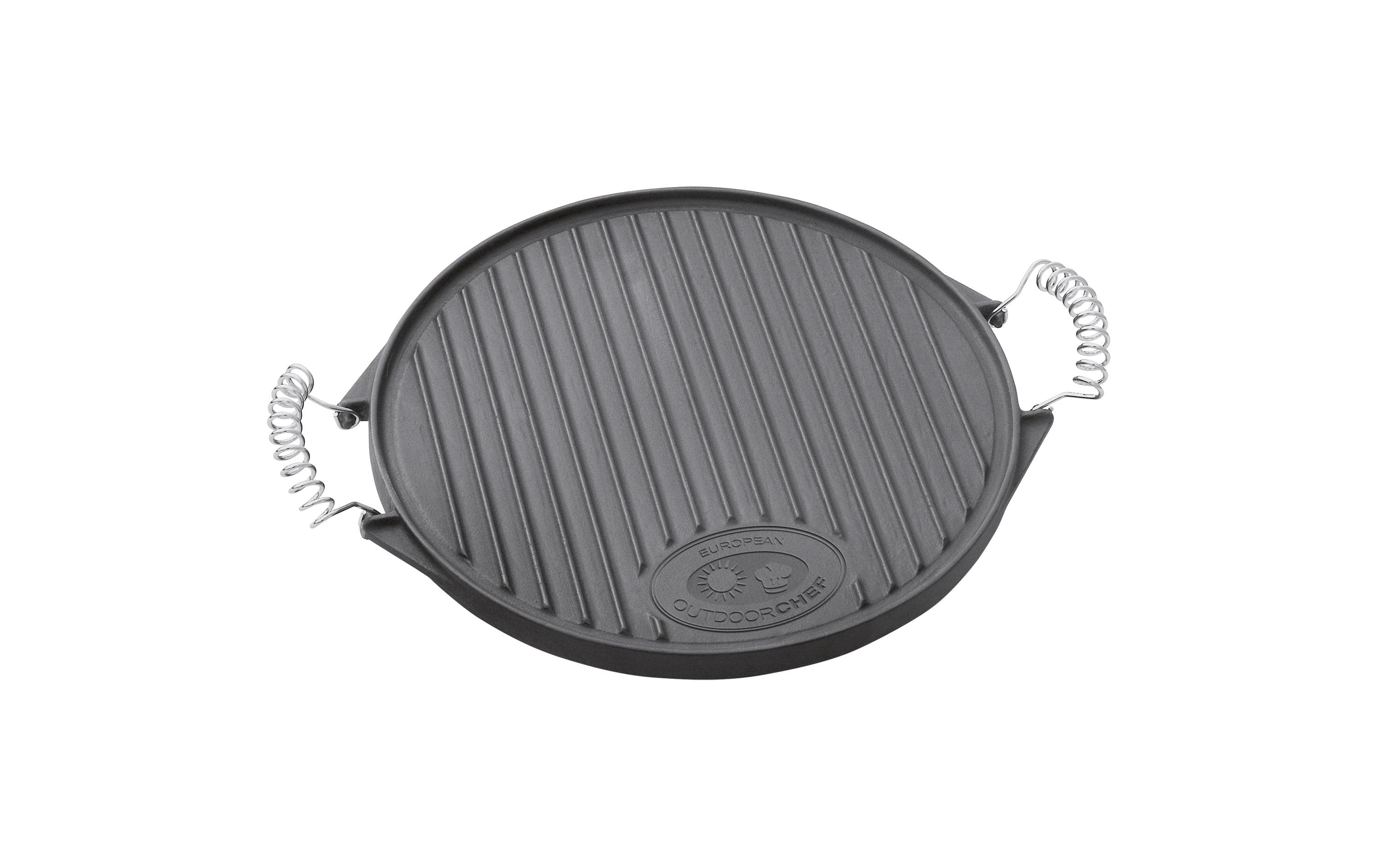 Outdoorchef Grillplatte M Gusseisen Ø 39 cm rund mit zwei Griffen Grills & Feuerstellen Outdoorchef