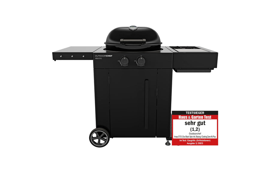 Outdoorchef Gasgrill AROSA 570 G Gasgrill schwarz, 2 Brenner Grills & Feuerstellen Outdoorchef