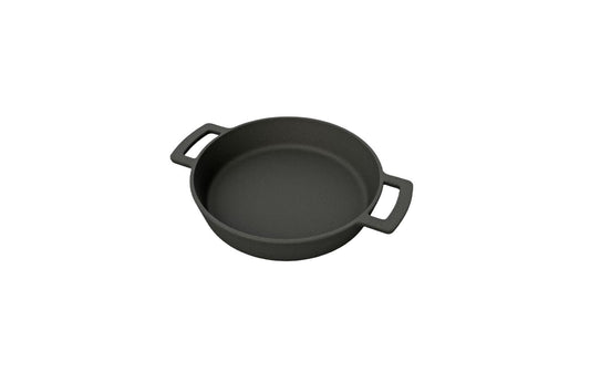 Outdoorchef Grillpfanne aus Gusseisen mit zwei Griffen