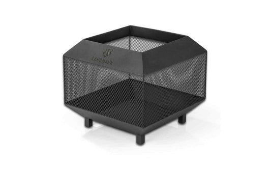 Landmann Feuerkorb 44 x 44 cm, Heizstrahler – Schwarz