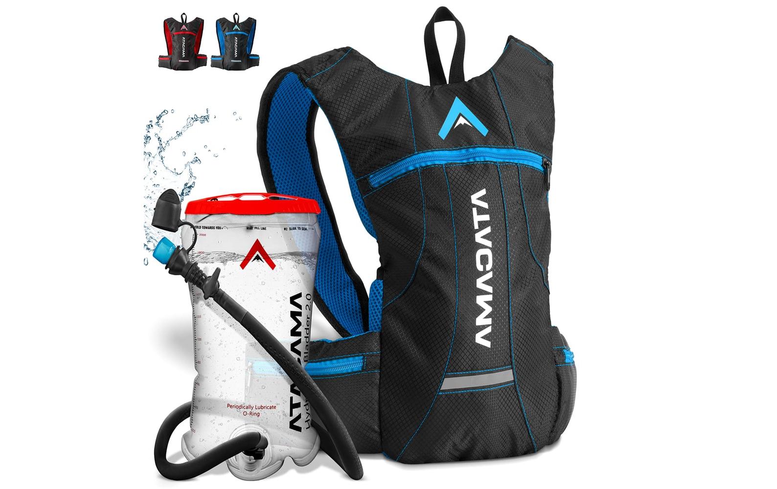 Atacama Rucksack mit Blase blau inkl. Trinkblase 2L