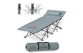 Atacama XXL Feldbett Dunkelgrau 190x68x38cm Dunkelgrau, Stahlrahmen,