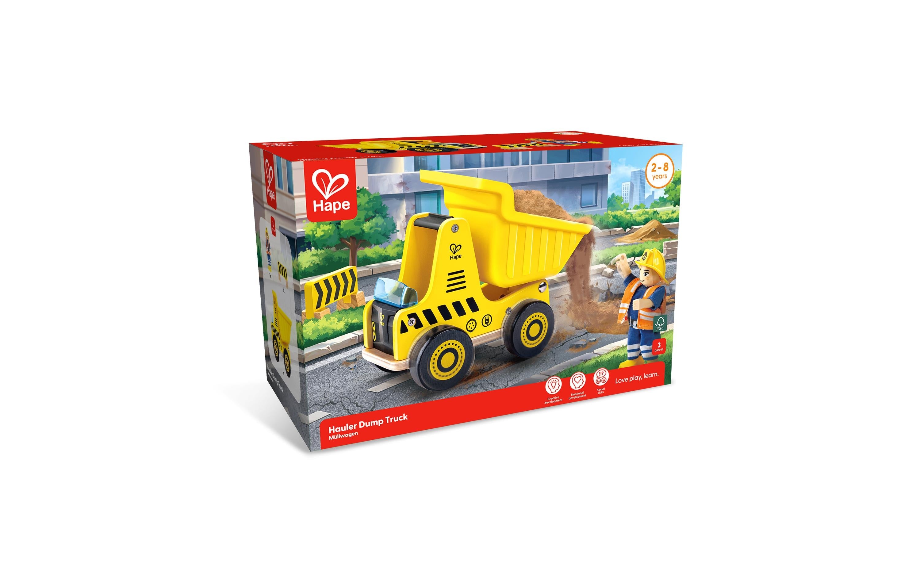 Hape Baustellenfahrzeug Kipplaster