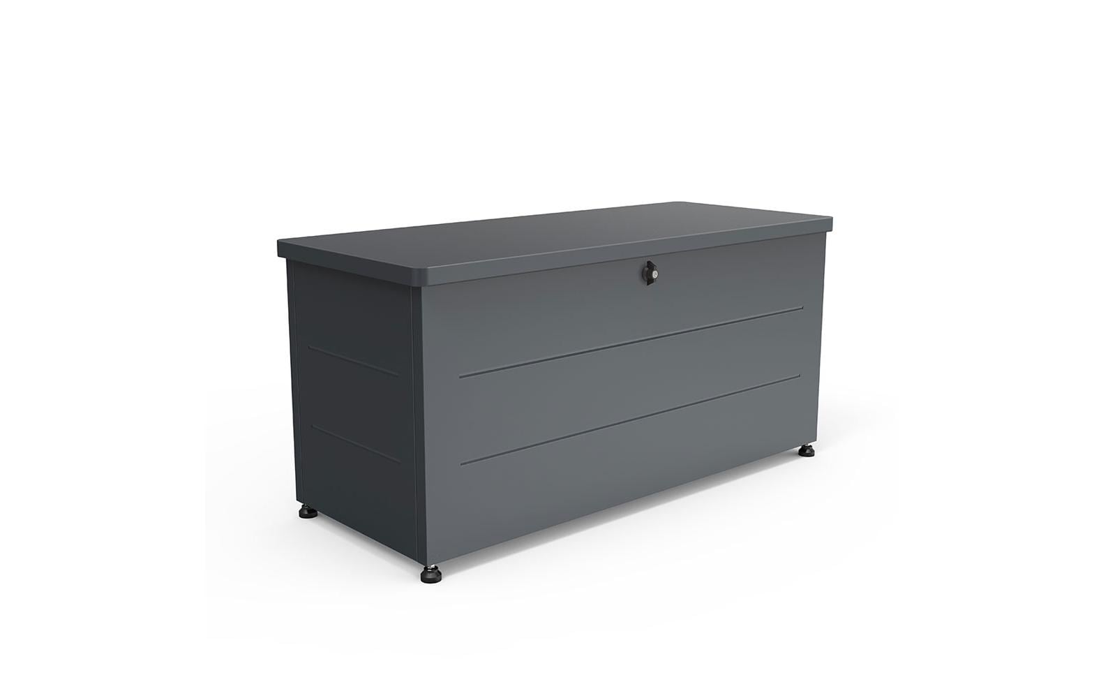Holmberg Gartenbox wetterfest Aluminium Schwarz 331 Liter Garteneinrichtung Holmberg