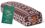 DoYourYoga Yogabolster Paravati Rechteck Style 9 rot-weiß Buchweizen
