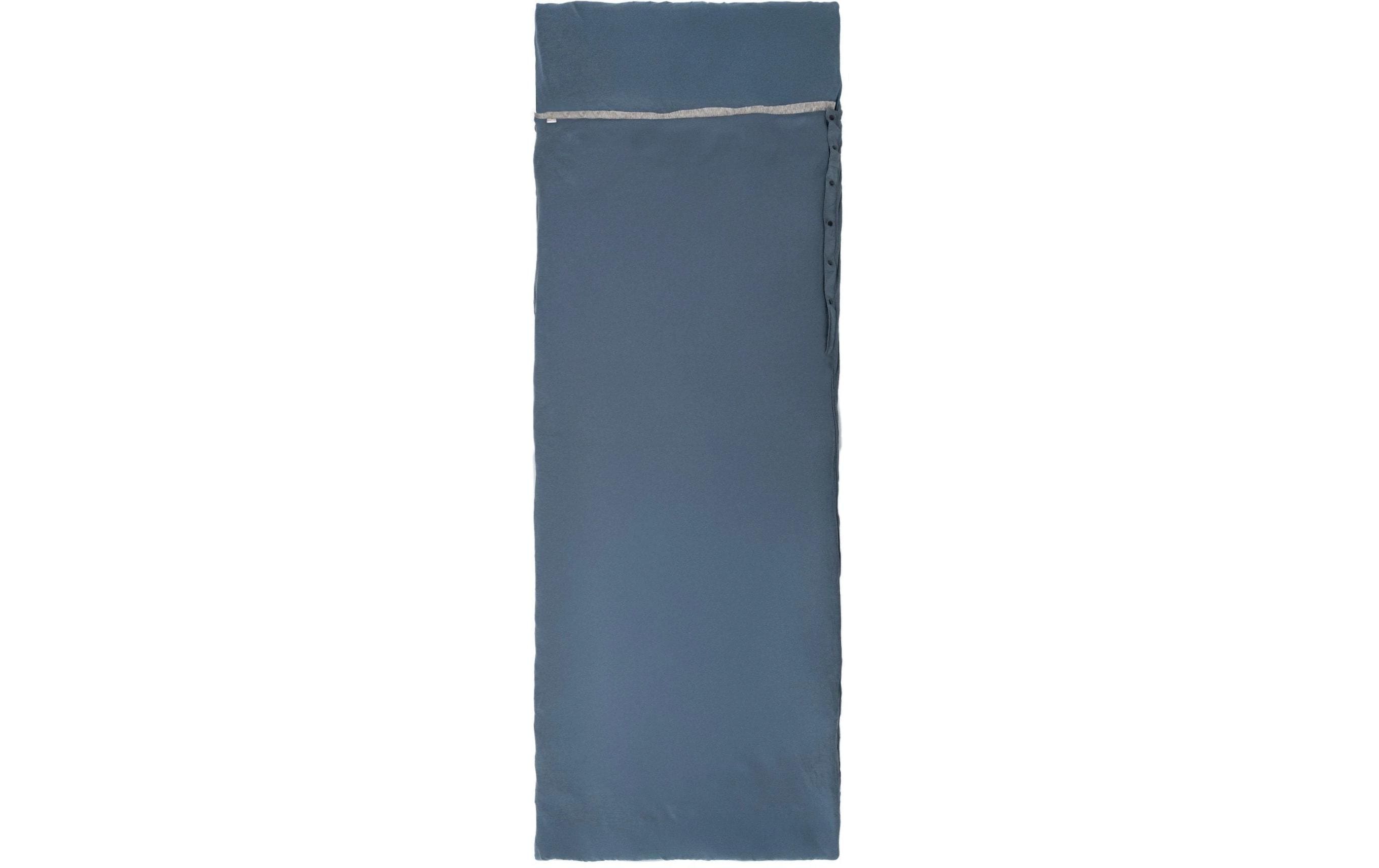 Grüezi Bag Schlafsack WoodWool Liner Almhütte 55-200 cm, Blau/Grau