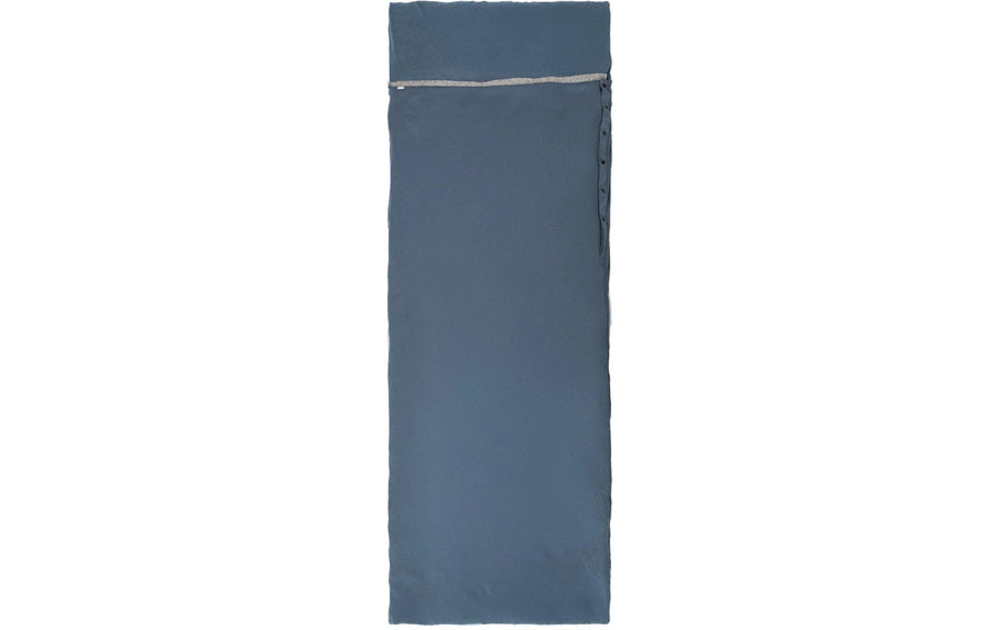 Grüezi Bag Schlafsack WoodWool Liner Almhütte 55-200 cm, Blau/Grau