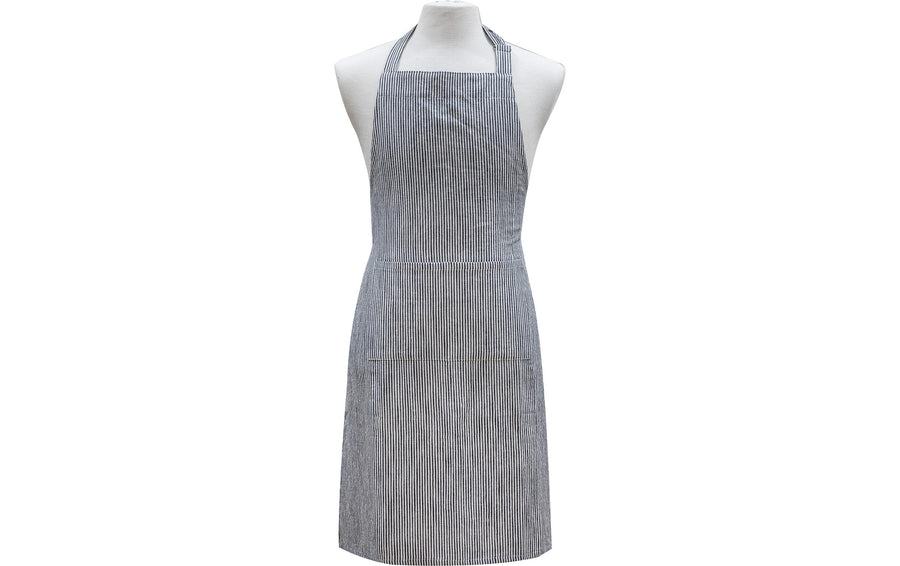 LADELLE Küchenschürze Baumwolle Leinen Streifen 70x90 cm Grills & Feuerstellen Ladelle