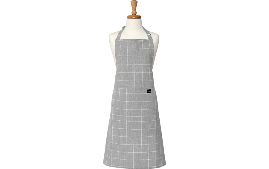 LADELLE Küchenschürze grau Recycling Baumwolle 70x89 cm Grills & Feuerstellen Ladelle