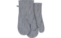 LADELLE Ofenhandschuh Lina Stripe Baumwolle Leinen Blau 18x33cm Grills & Feuerstellen Ladelle